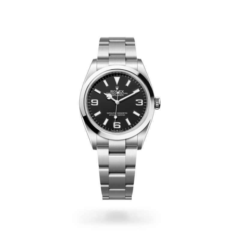 Rolex Explorer 36 M124270-0001 – stehende Uhr (Hochformat)