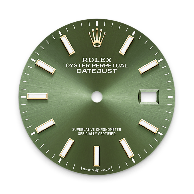 Rolex Datejust 36 M126203-0058 – Olivgrünes Zifferblatt (Hochformat)