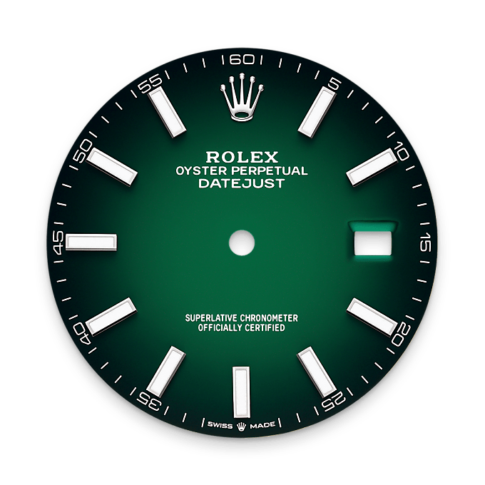 Rolex Datejust 41 M126334-0033 – Zifferblatt in Grün ombré (Hochformat)