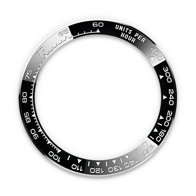 Rolex Cosmograph Daytona M126500LN-0001 – Die Tachy­meter­­skala (Hochformat)