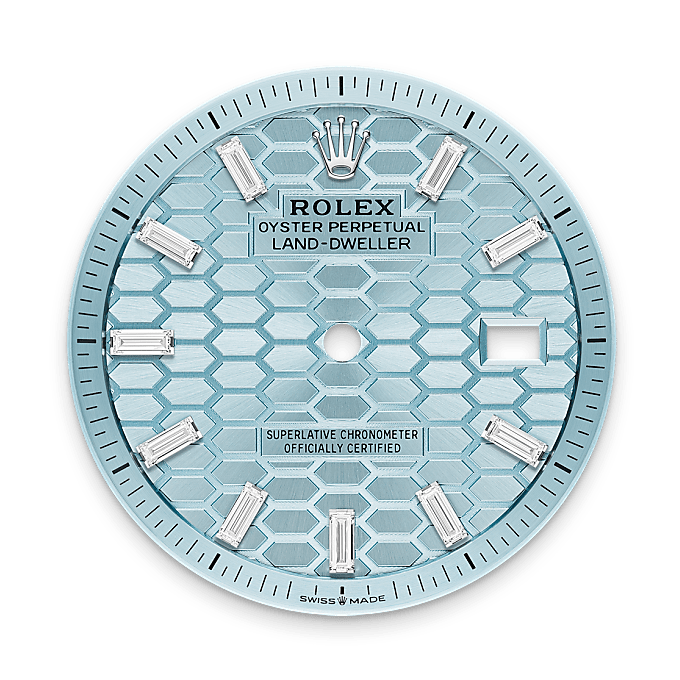 Rolex Land-Dweller 36 M127286TBR-0001 – Eisblaues Zifferblatt (Hochformat)