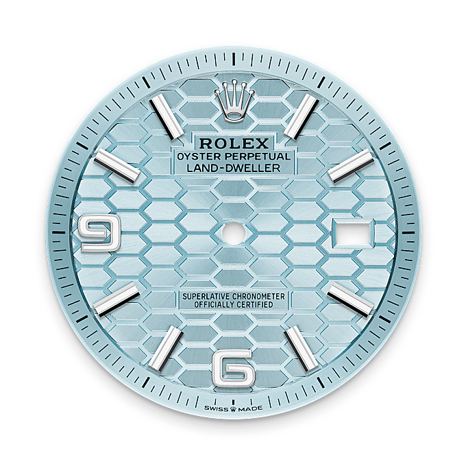 Rolex Land-Dweller 40 M127336-0001 – Eisblaues Zifferblatt (Hochformat)