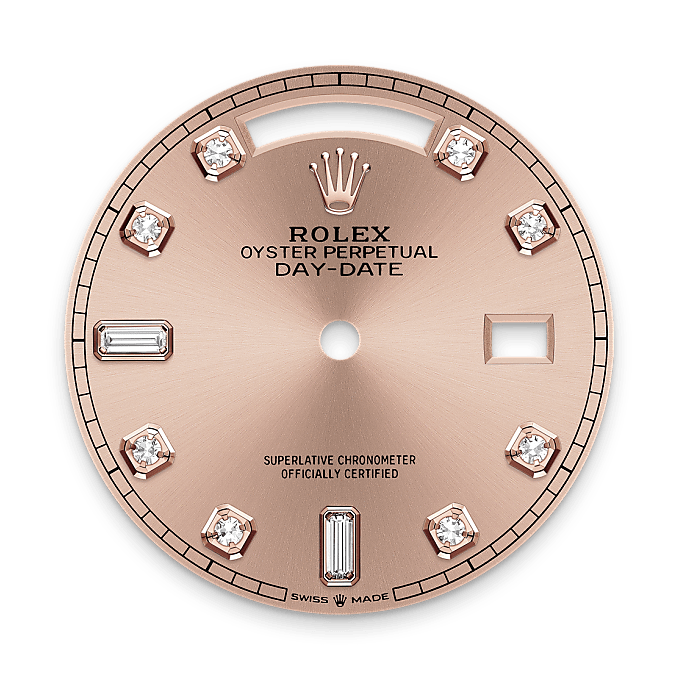 Rolex Day-Date 36 M128235-0009 – Zifferblatt Farbe Rosé (Hochformat)