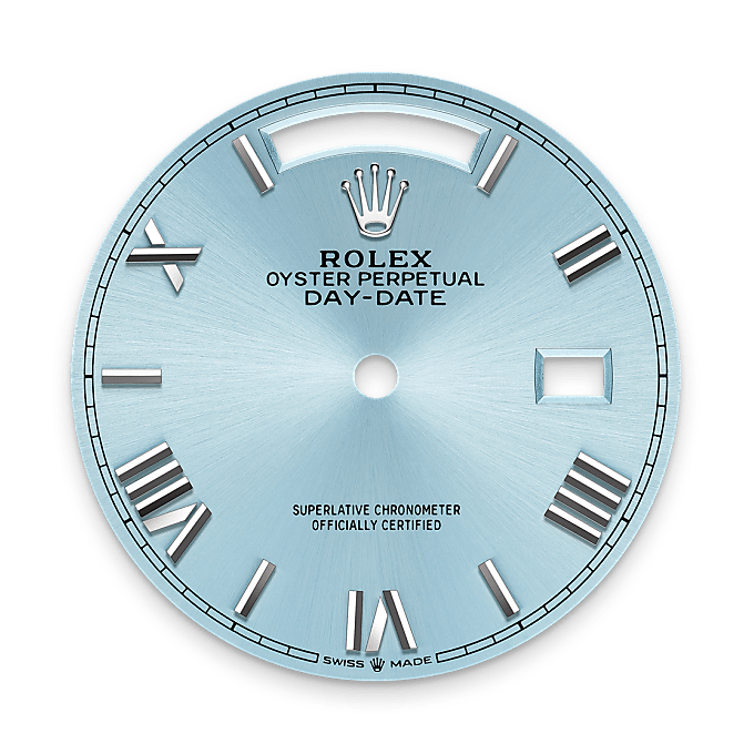 Rolex Day-Date 36 M128236-0018 – Eisblaues Zifferblatt (Hochformat)