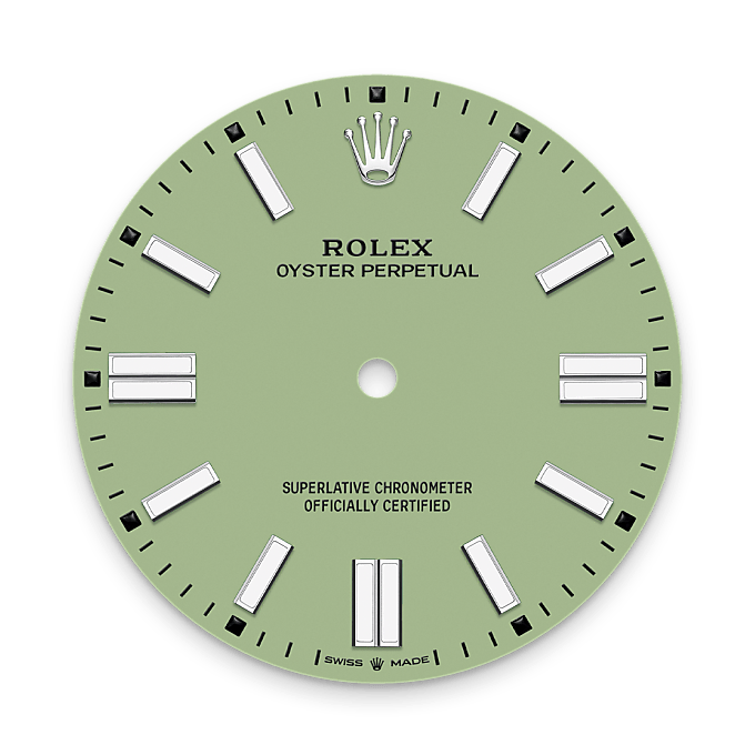 Rolex Oyster Perpetual 41 M134300-0006 – Zifferblatt in Pistachio (Hochformat)