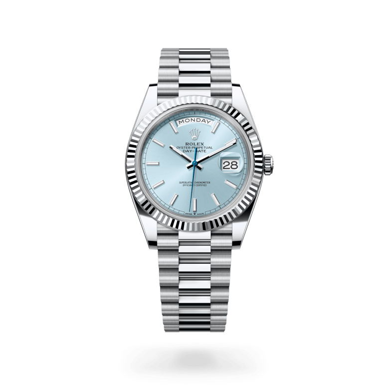 Rolex Day-Date 40 M228236-0018 – stehende Uhr (Hochformat)