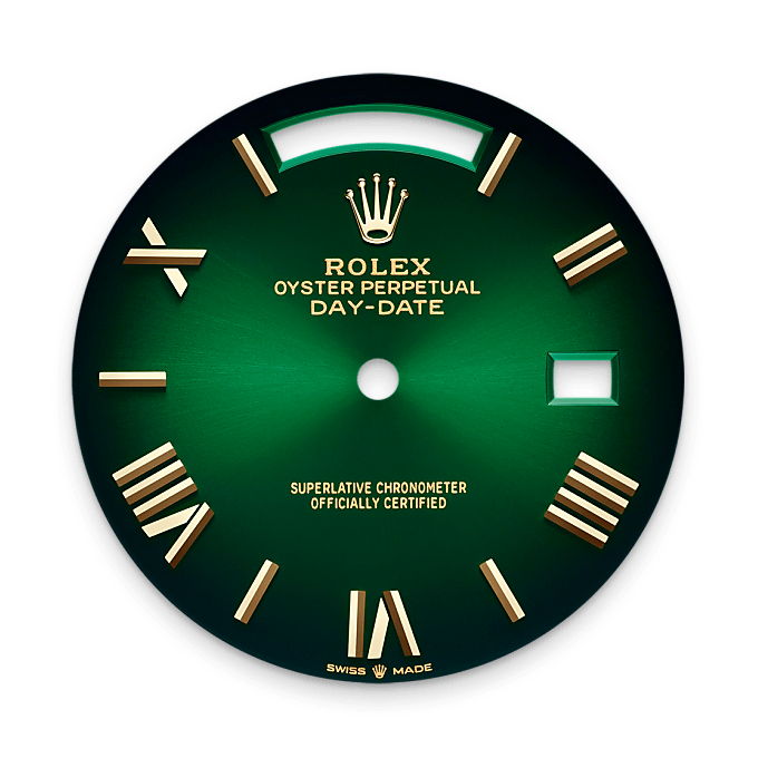 Rolex Day-Date 40 M228238-0069 – Zifferblatt in Grün ombré (Hochformat)