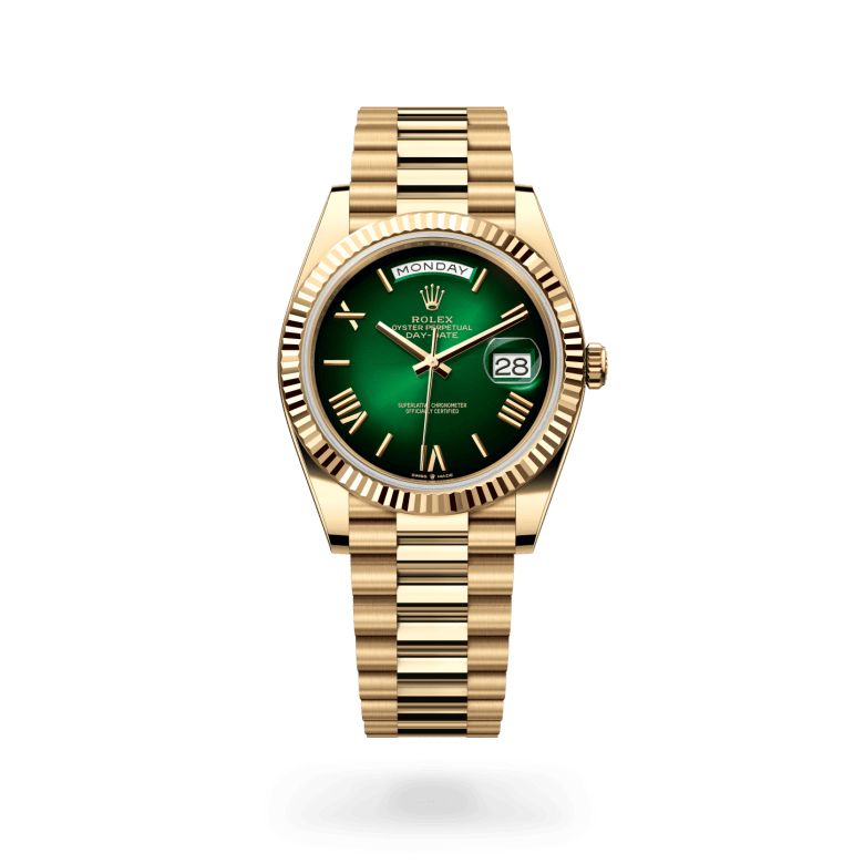 Rolex Day-Date 40 M228238-0069 – stehende Uhr (Hochformat)