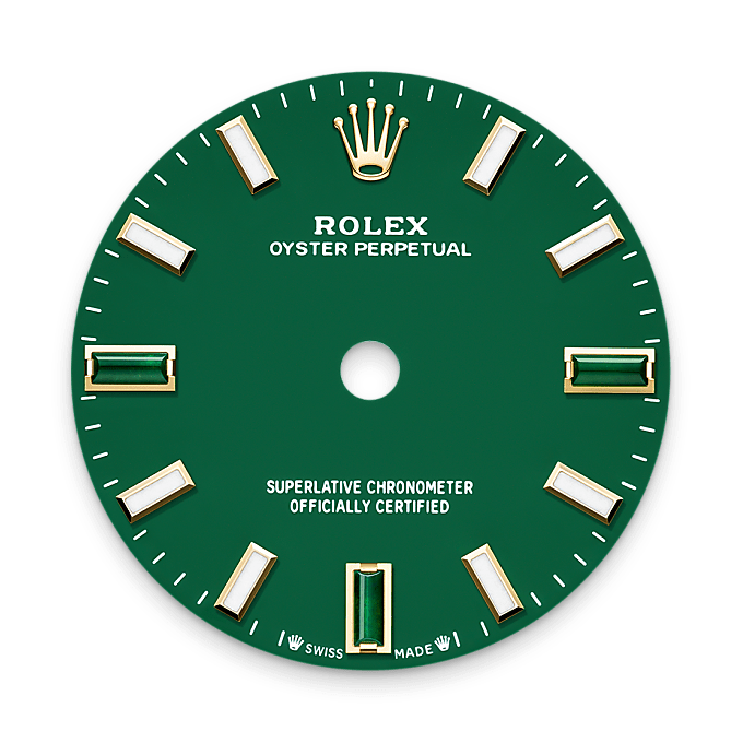 Rolex Oyster Perpetual 28 M276208-0002 – Zifferblatt in Green stone (Hochformat)
