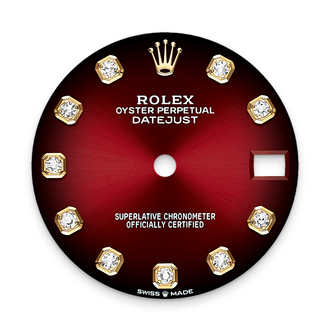 Rolex Datejust 31 M278288RBR-0041 – Zifferblatt in Rot ombré (Hochformat)