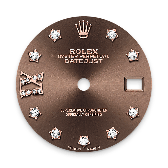 Rolex Lady-Datejust M279135RBR-0001 – Schokoladenfarbenes Zifferblatt (Hochformat)