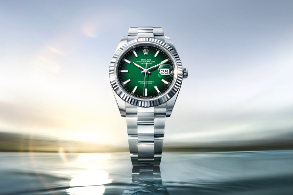 Die neue Datejust 41 mit grünem Ombré-Zifferblatt