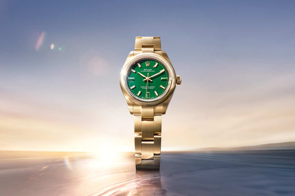 Die neuen Oyster Perpetual 28 und Oyster Perpetual 34 in 18 Karat Gold