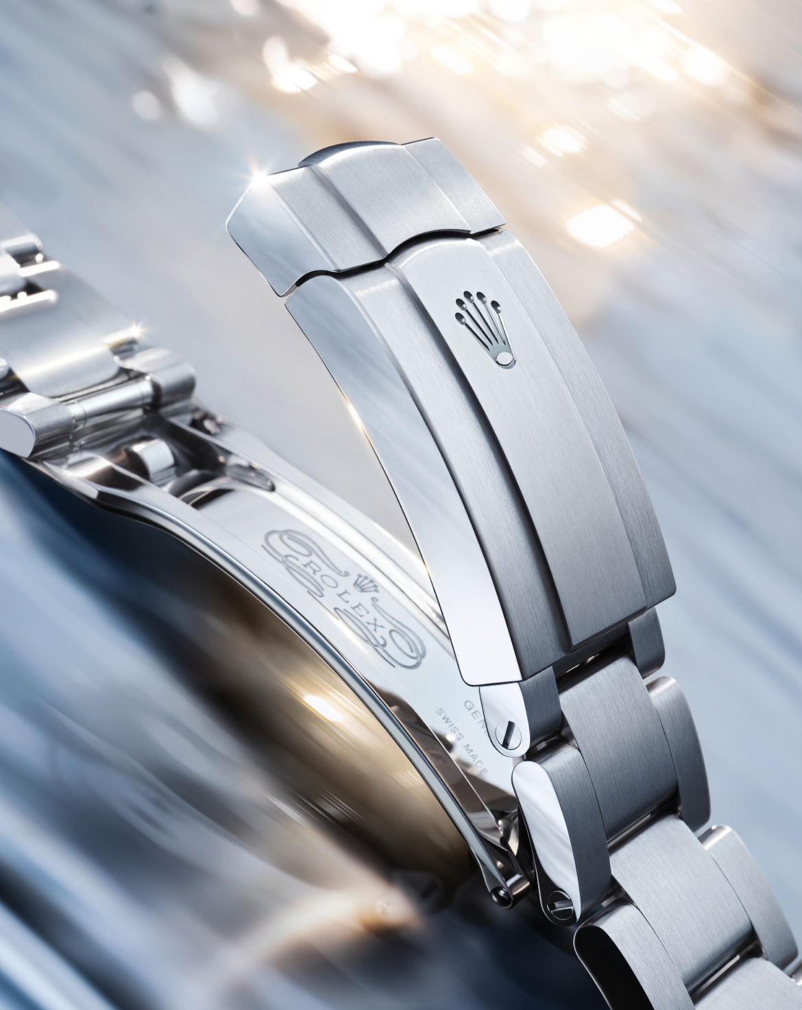 Das Oyster-Band der Oyster Perpetual 41 mit Oysterclasp-Schließe